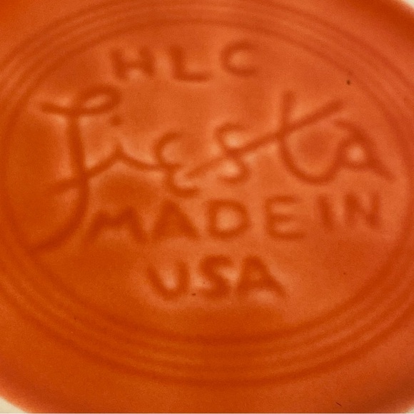 Vintage HLC Fiesta Bowl 6.5 in Soup cereal bowl Homer Laughlin China USA orange - Picture 9 of 16
